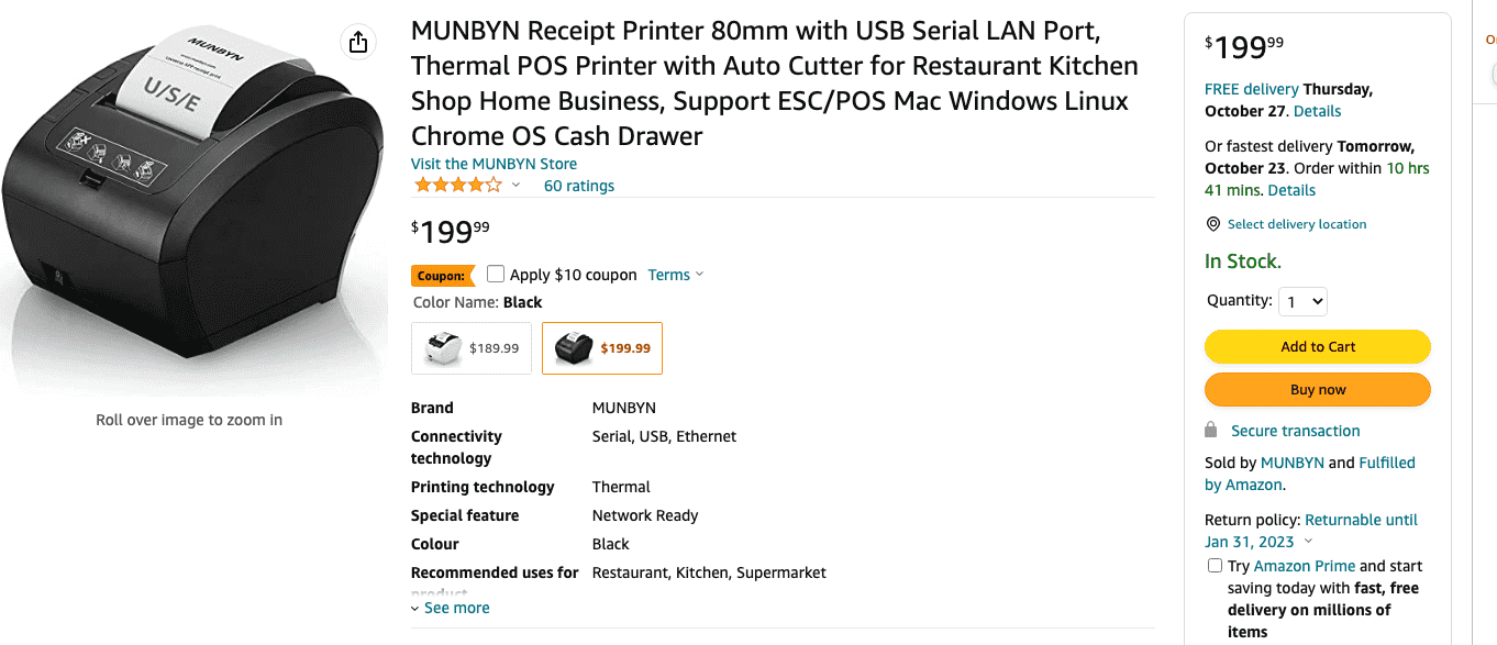 thermal Munbyn Printer 1